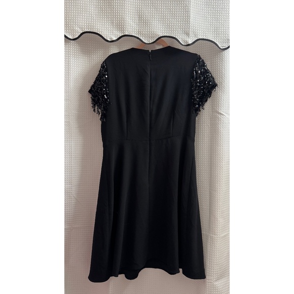 Kate Spade Black Sequin Sleeve Dress - Picture 5 of 5